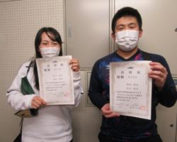 混合1部優勝 渡部雄貴・依田史奈(紫電改・Penacook)