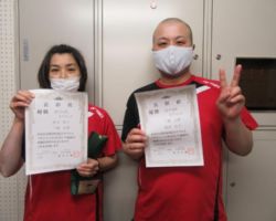 混合4部5ブロック優勝 三觜大夢・鈴木祐子(Team-ZERO)