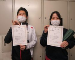 混合4部6ブロック準優勝 増村基・冨田愛(まぼろしスペシャル)