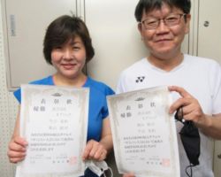 混合5部1ブロック優勝 奥山裕司・今吉美和(TABC)