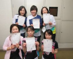 女子団体4部1ブロック優勝 TABC (C)