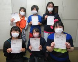女子団体4部2ブロック準優勝 藍クラブ