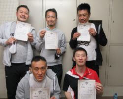 男子団体4部1ブロック準優勝 でこぼこ会